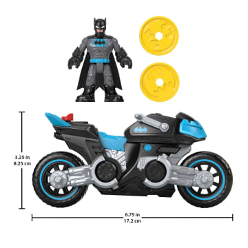 Imaginext DC Super Friends Batman Figure And Bat-Tech Batcycle Transforming Toy Motorcycle