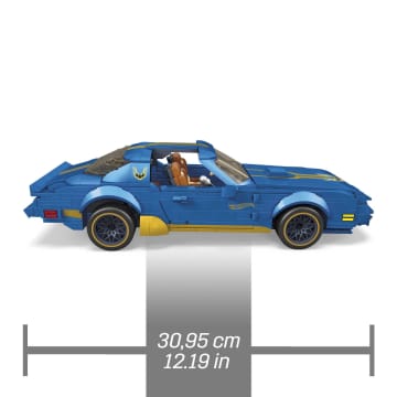 MEGA Hot Wheels '77 Pontiac Firebird (1:18 Scale) Collectible Building Set (844 Pcs) - Image 6 of 6
