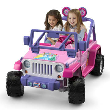 Power Wheels Disney Princess Jeep Wrangler Ride-On Toy With Sounds & Phrases, Preschool Toy