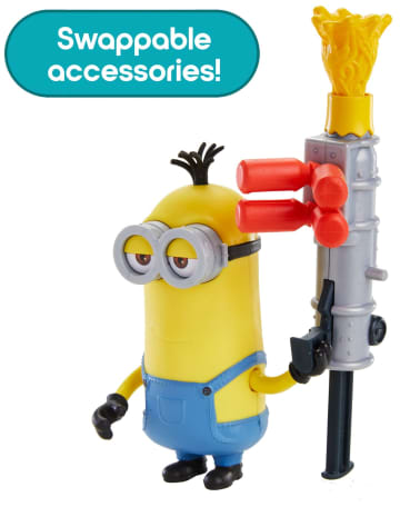 Minions: The Rise Of Gru Cheese Blaster Kevin Action Figure Toy For 4 Year Olds & Up