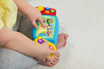 Fisher-Price Aprender e Brincar Brinquedo para Bebês Videogame Portátil Aprende Comigo