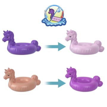 Polly Pocket Conjunto de Brinquedo Estojo Boia De Unicórnio - Imagem 6 de 6