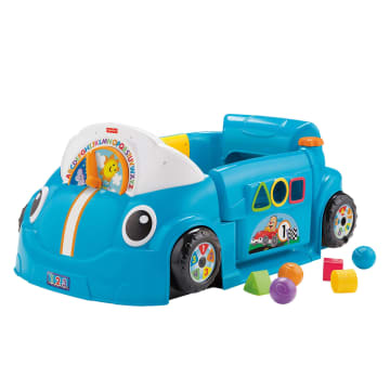 Fisher-Price Laugh & Learn Crawl Around Car, Electronic Learning Toy Activity Center For Baby, Blue