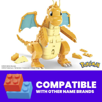 MEGA Pokémon Building Toy Kit Dragonite (387 Pieces) With Motion For Kids