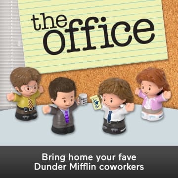 Little People Collector The Office US TV Series Special Edition Set For Adults & Fans, 4 Figures