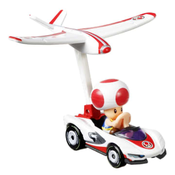 Hot Wheels Mario Kart Toad P-Wing et Planeur Nuages