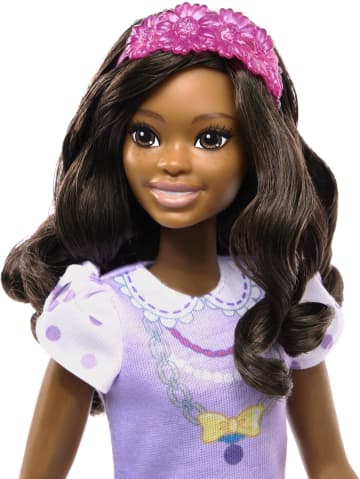 Barbie My First Barbie Boneca Saia Listrada com Puddle