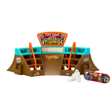 Hot Wheels Skate Pista de Brinquedo Set Estádio Tony Hawk