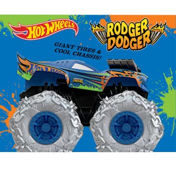 Hot Wheels Monster Trucks Twisted Tredz Rodger Dodger Vehicle - Image 3 of 5