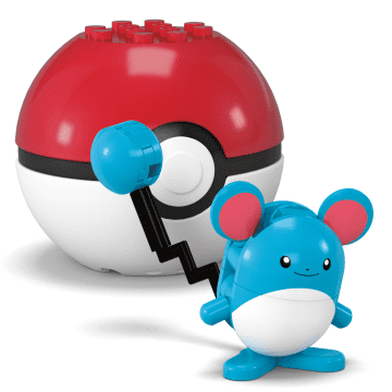 MEGA Pokémon Marill Building Toy Kit, Poseable Action Figure (24 Pieces) For Kids