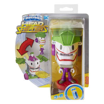 Imaginext DC Super Friends Figura de Acción Head Shifters The Joker & Laff Móvil - Imagen 6 de 6