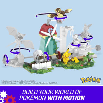 MEGA Pokémon Countryside Windmill With Action Figures, Building Set For Kids (240 Pcs)