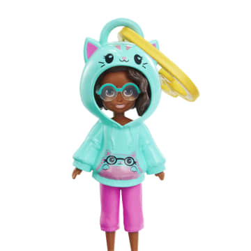 Polly Pocket Muñeca Hoodie Amigos Shani Gatito - Imagem 3 de 5