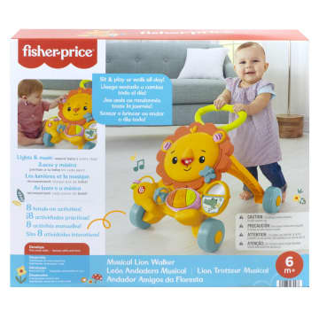Fisher-Price Musical Lion Walker Infant Toy With Lights And Sounds For Ages 6+ Months