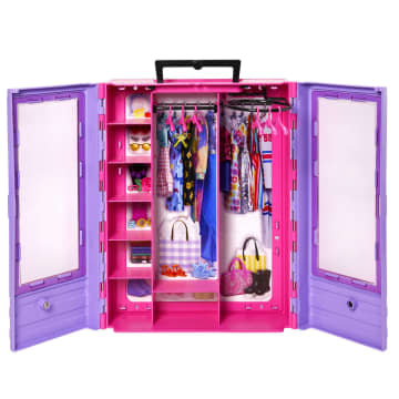 Barbie Closet, Kids Toys, Barbie Fashionistas Playset, 6 Hangers