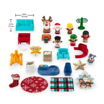 Fisher-Price Little People Advent Calendar, Christmas Playset For Toddlers, 24 Toys - Imagem 6 de 6