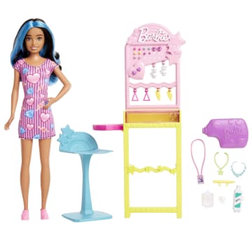 Barbie Toys, Skipper Doll And Ear-Piercer Set With Piercing Tool And Accessories, First Jobs - Imagem 4 de 6