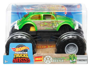 Hot Wheels Monster Trucks Vehículo de Juguete Beetle Escala 1:24 - Imagen 5 de 5