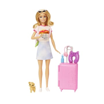 Barbie-Barbie en Voyage-Coffret Avec Chiot et Accessoires