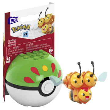 MEGA Pokémon Jogo de Construção Pokébola Colecionável do Combee