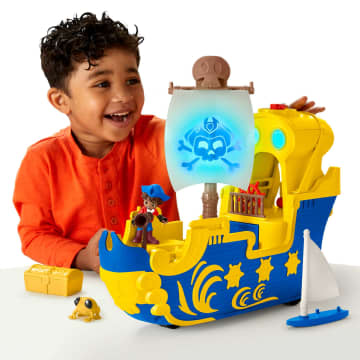Fisher-Price Santiago Of the Seas Pirate Ship El Bravo Playset With Lights & Sounds For Child 3Y+