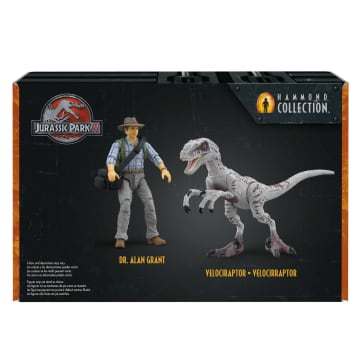 Jurassic World Collection Hammond Dr Grant et Vélociraptor - Image 6 of 6