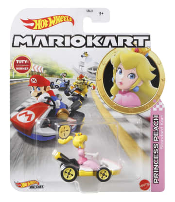 Hot Wheels Mario Kart Veículo de Brinquedo Kart Padrão Princesa Peach - Image 5 of 5