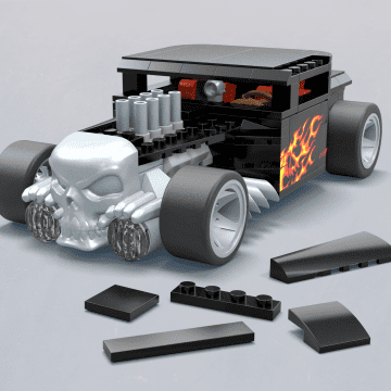 Mega  Hot Wheels  Coffret de Construction  Bone Shaker - Imagen 3 de 4