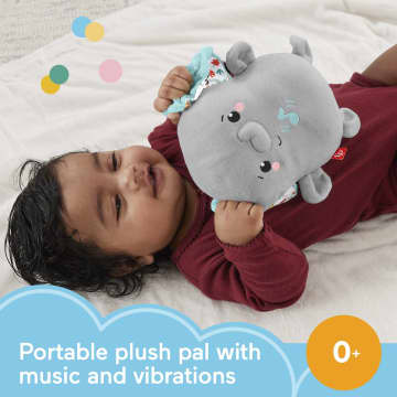 Fisher-Price Plush Elephant Baby Toy Sound Machine With Vibrations, Calming Vibes Soother