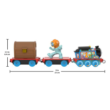 Thomas And Friends Deep Sea Thomas Toy Train, Push-Along Engine With Ocean Cargo - Image 2 of 6