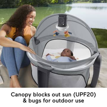 Fisher-Price Deluxe On-the-Go Projection Dome Portable Bassinet And Infant Play Space, Paper Shapes