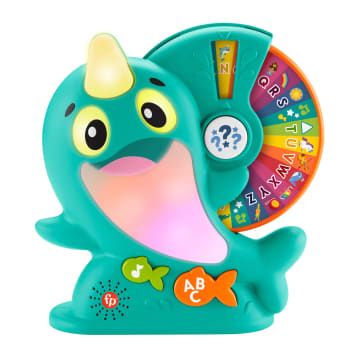 Fisher-Price Linkimals Narwhal Interactive Electronic Learning Toy For Toddlers With Lights & Music