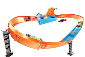 Hot Wheels Rapid Raceway Champion Action Speed Boost Oval Track, Ages 5 And Older