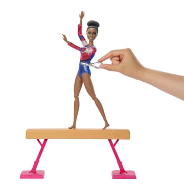 Barbie Gymnast Playset with Blonde Doll and 15+ Accessories