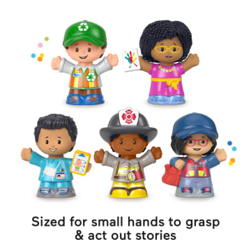Fisher-Price Little People Community Heroes Figure Set For Toddlers, 5 Characters