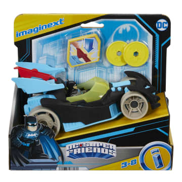 Imaginext DC Super Friends Veículo de Brinquedo Batmóvel de Corrida Bat-Tech - Imagen 6 de 6