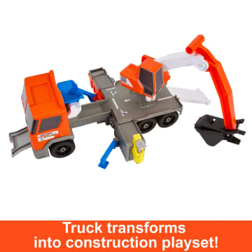 Matchbox Action Drivers Matchbox Transforming Excavator, Toy Construction Truck With 1:64 Scale Vehicle - Imagem 2 de 6