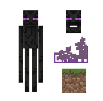 Minecraft Diamond Enderman Action Figure With Accessories, 5.5-inch Toy Collectible