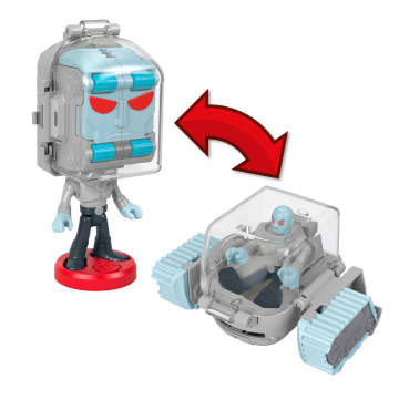 Imaginext DC Super Friends Figura de Ação Head Shifters Mr Freeze & Snow Tank - Imagem 3 de 6