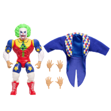 WWE Superstars Doink The Clown Action Figure & Accessories Set, 6-inch Retro Collectible - Imagen 1 de 3