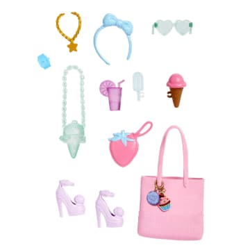 Set De 48 Piezas De Ropa Y Accesorios Para Muñecas Barbie – 6 Vestidos, 20 Zapatos, 10 Bolsos, 6 Collares Y 6 Coronas – Estilo Aleatorio