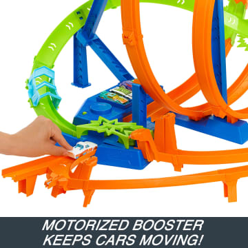 Hot Wheels Track Set With 5 Crash Zones, Motorized Booster And 1 Hot Wheels Car - Image 3 of 6