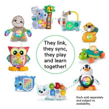 Fisher-Price Linkimals Counting & Colors Peacock Interactive Learning Toy For Infants & Toddlers