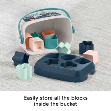Fisher-Price Baby's First Blocks - Navy Fawn, Shape-Sorting Toy