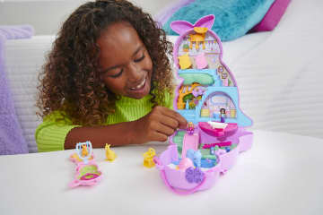 Polly Pocket Mini Toys, Mama And Joey Kangaroo Purse Playset With 2 Dolls