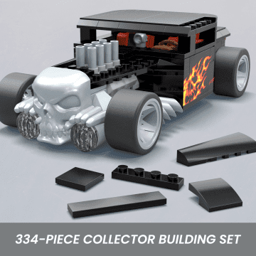 MEGA Hot Wheels Bone Shaker Vehicle Building Toy Kit (334 Pieces) For Collectors