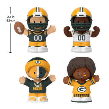 Little People Collector Green Bay Packers Special Edition Set For Adults & NFL Fans, 4 Figures - Image 2 of 6