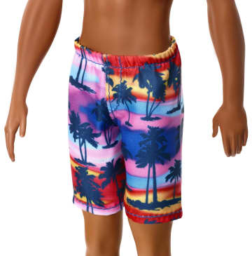 Barbie Ken Beach Doll Wearing Tropical Print Swimsuit