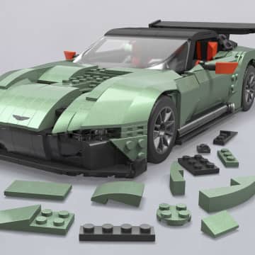 MEGA-Hot Wheels-Aston Martin Vulcan Kit de Construction (986 Pièces) - Imagem 2 de 4