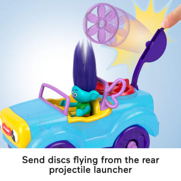 Imaginext Dreamworks Trolls Branch Figure And Buggy Toy Car With Projectile Launcher, 4 Pieces - Imagen 3 de 6